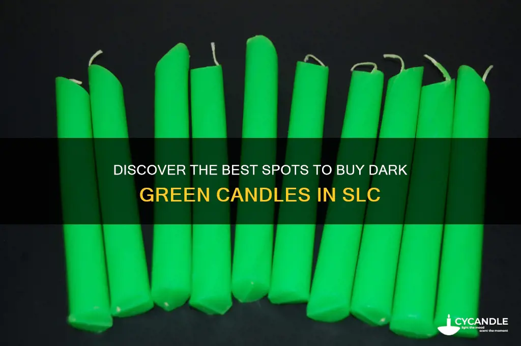 where to buy dark green candles in slc