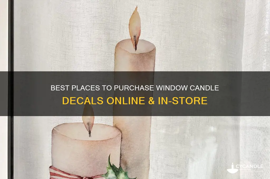 where to buy decals of window candles
