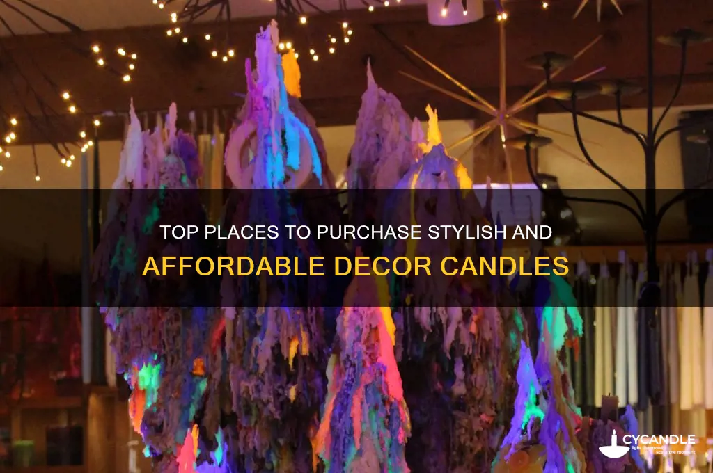 where to buy decor candles