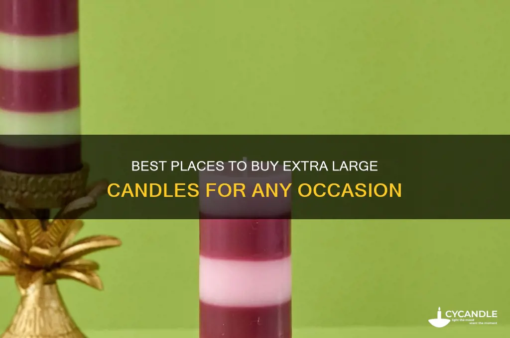 where to buy extra large candles