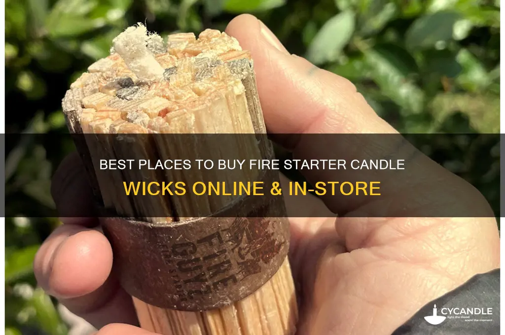 where to buy fire starter candle wicks