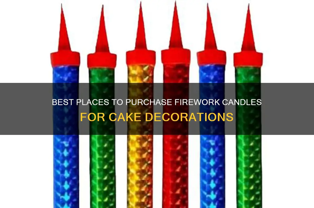 where to buy firework candles for cakes