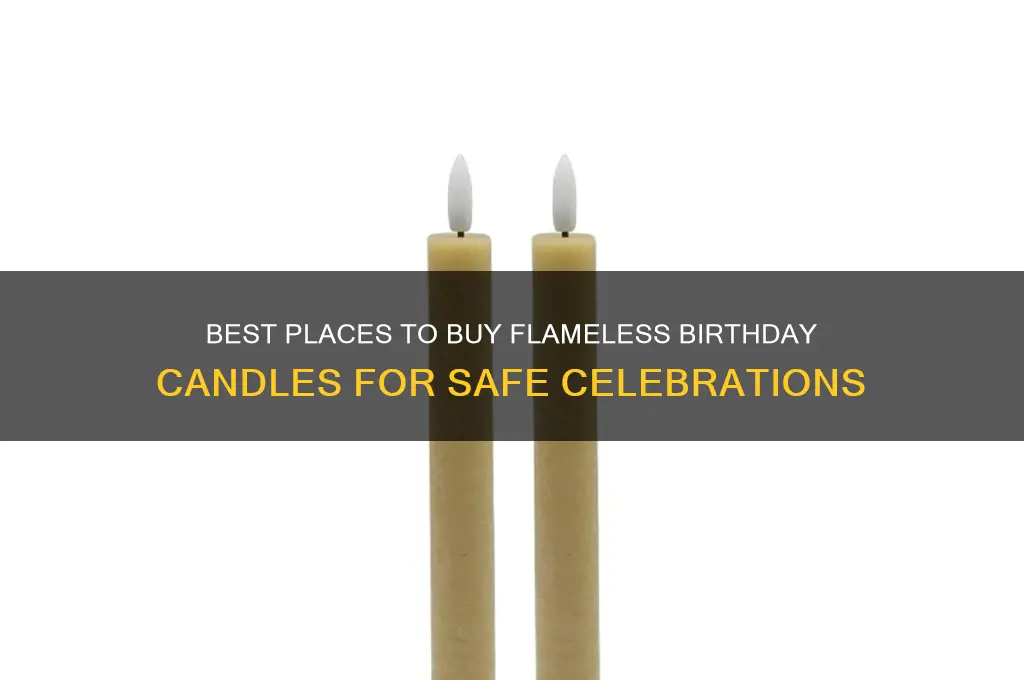 where to buy flameless birthday candles