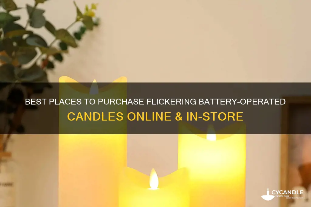 where to buy flickering battery candles