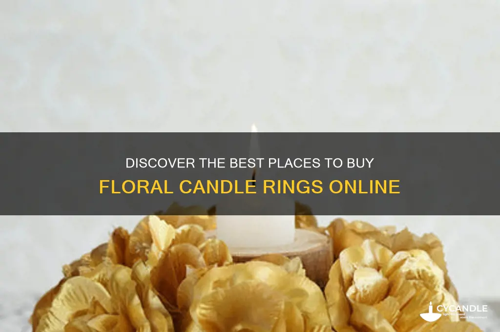 where to buy floral candle rings
