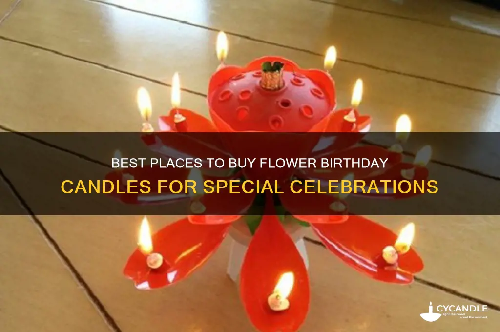 where to buy flower birthday candle