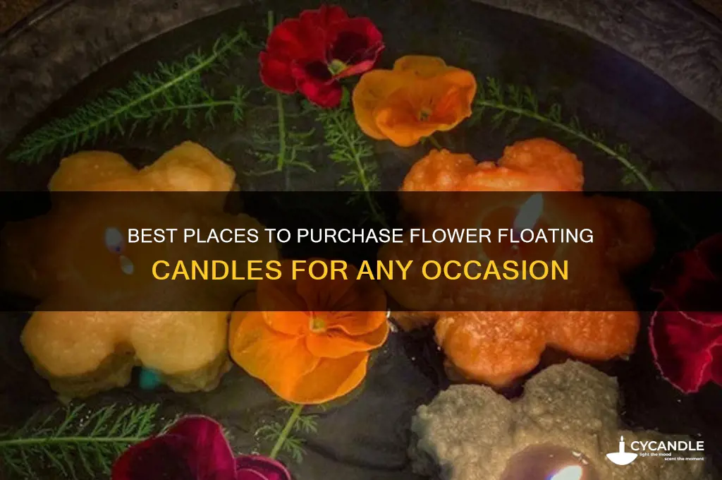 where to buy flower floating candles