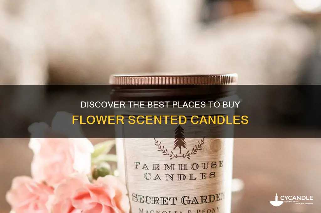 where to buy flower scented candles