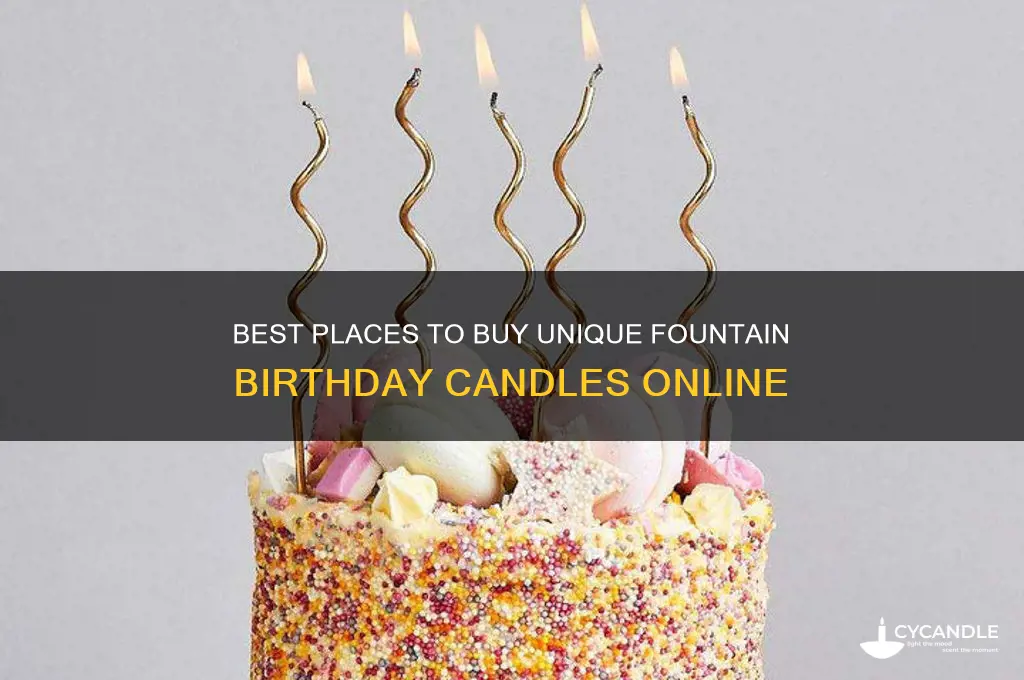 where to buy fountain birthday candle