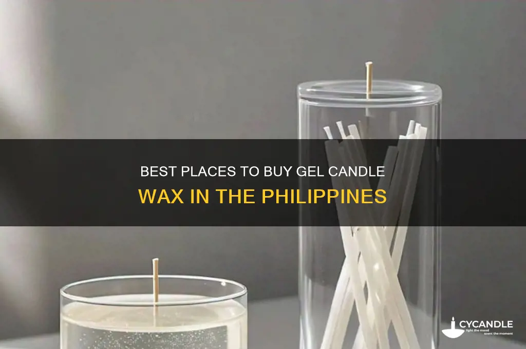 where to buy gel candle wax in the philippines