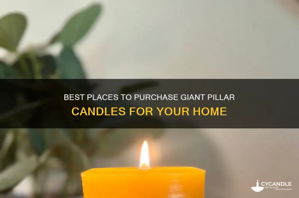 where to buy giant pillar candles