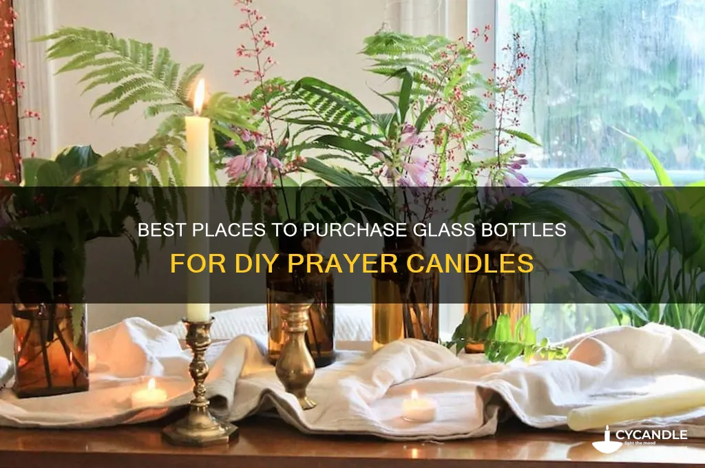 where to buy glass bottles to make prayer candles