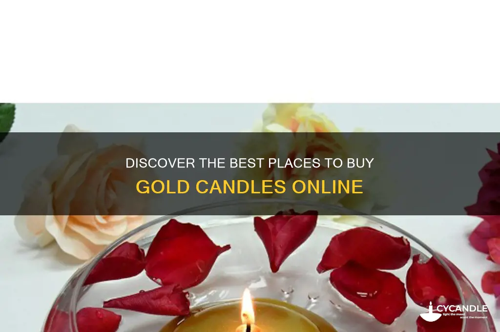 where to buy gold candles