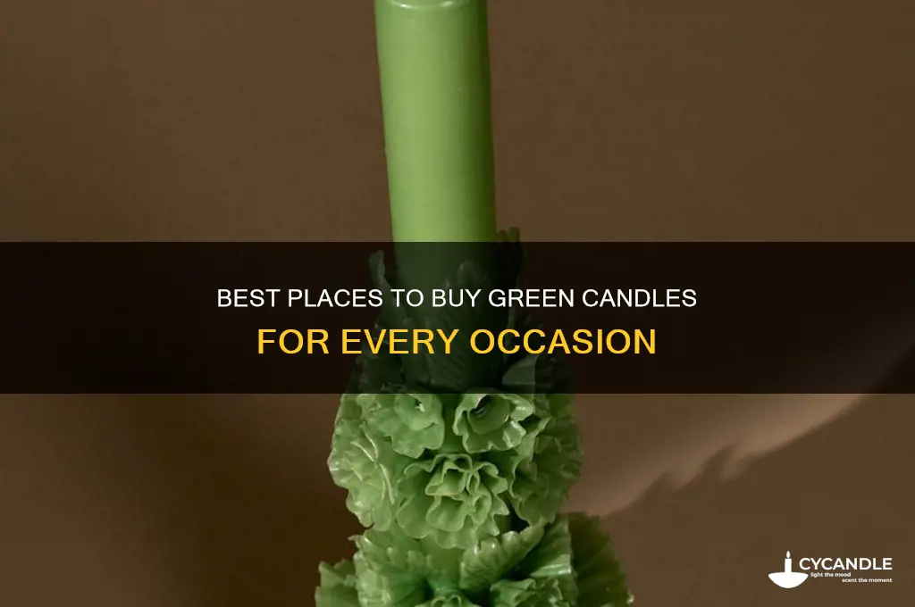 where to buy green candles