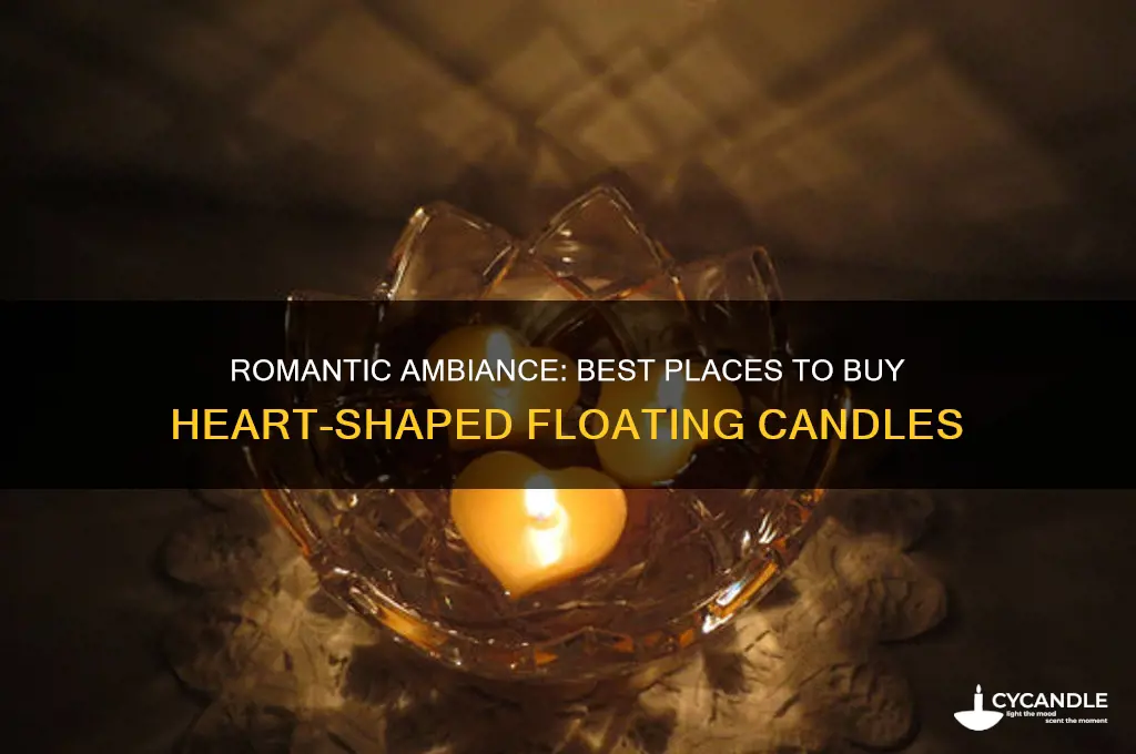 where to buy heart shaped floating candles