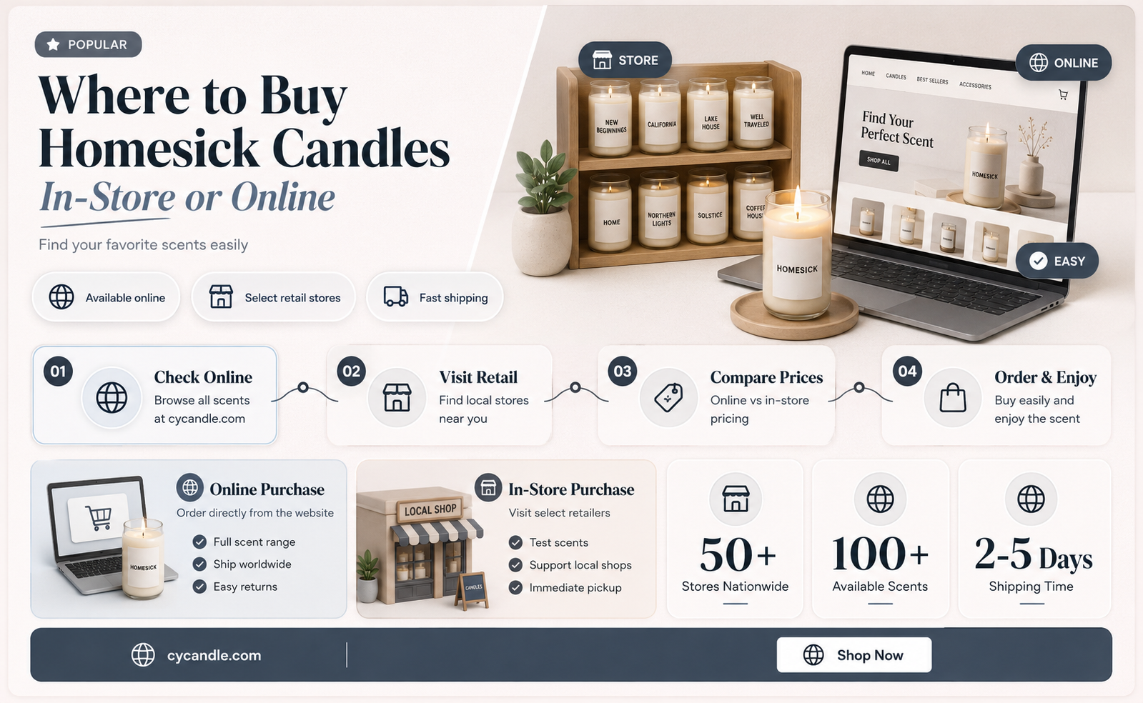 are homesick candles sold in stores