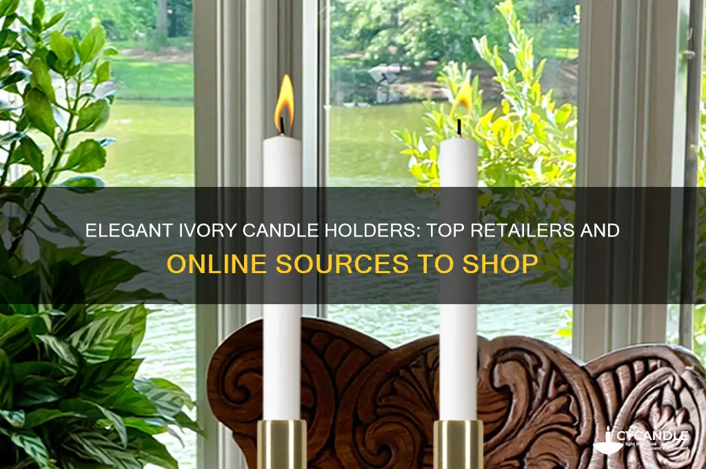 where to buy ivory candle holders