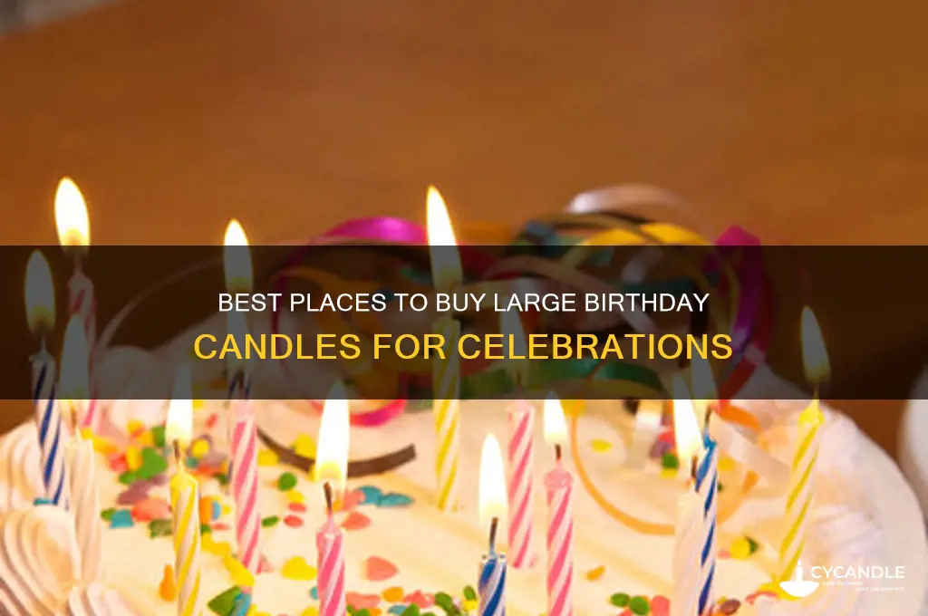 where to buy large birthday candles