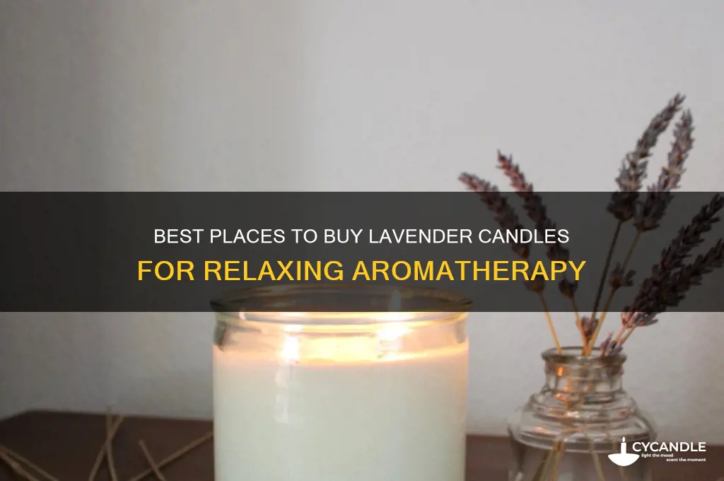 where to buy lavender candles