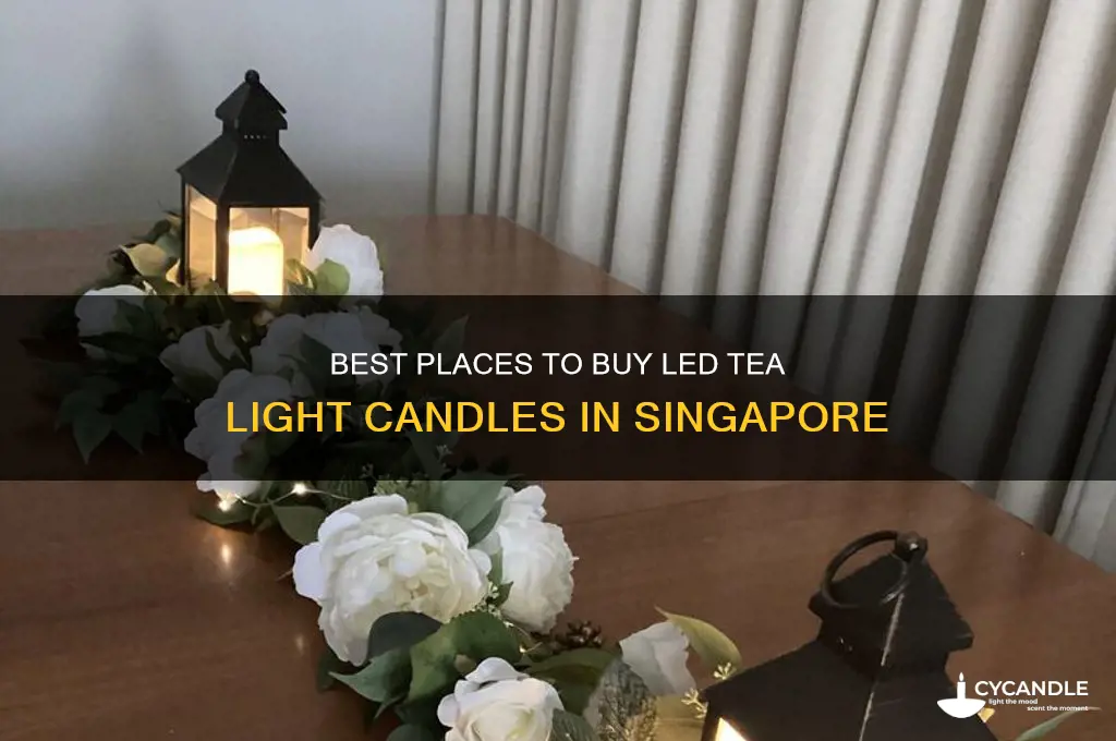 where to buy led tea light candles in singapore