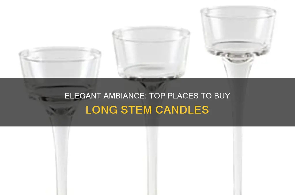 where to buy long stem candles