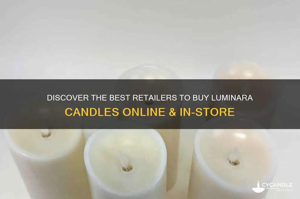 where to buy luminara candles