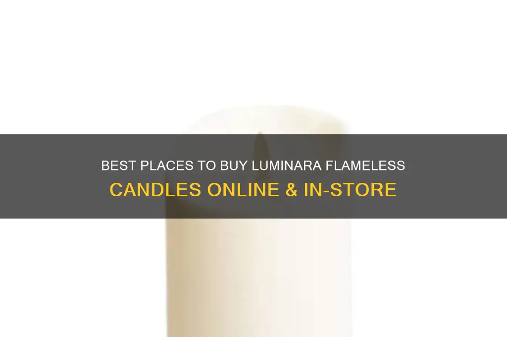 where to buy luminara flameless candles