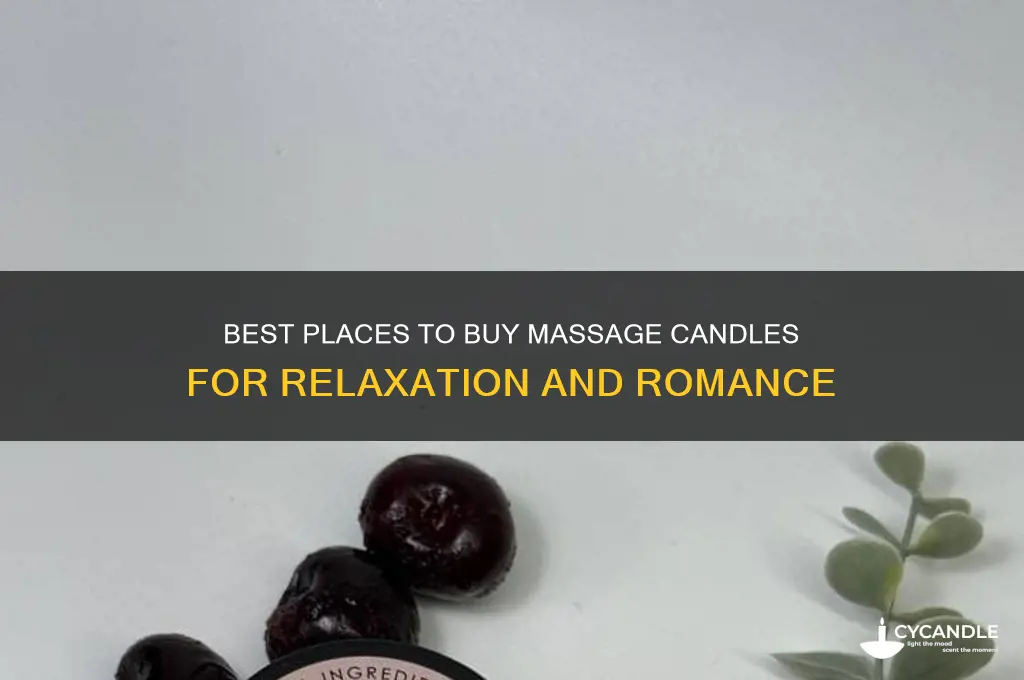 where to buy massage candle