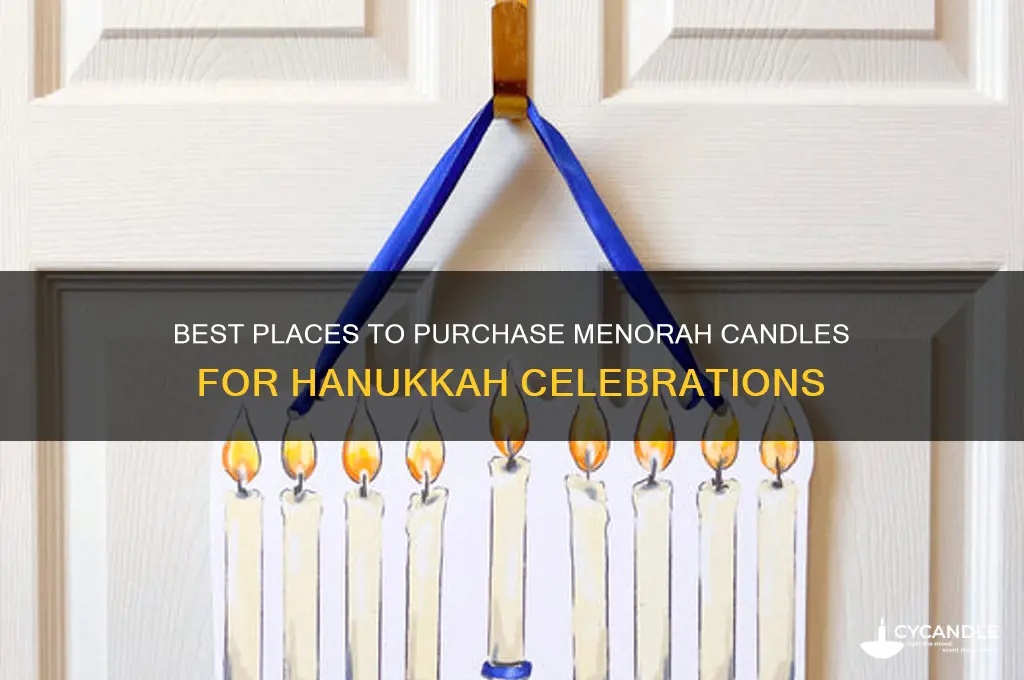 where to buy menorah candles
