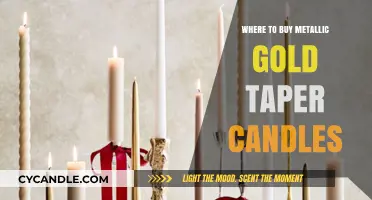 Best Places to Purchase Metallic Gold Taper Candles Online
