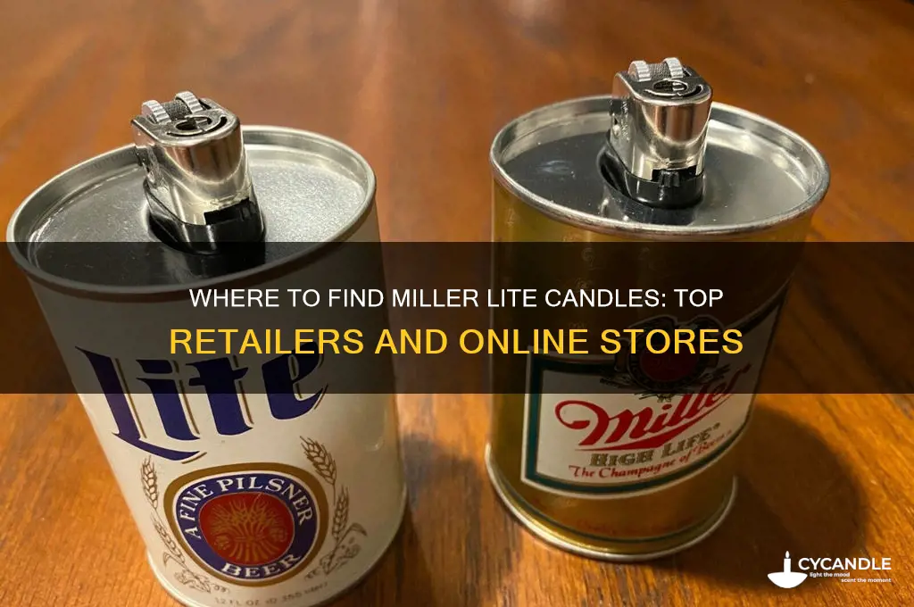 where to buy miller lite candles