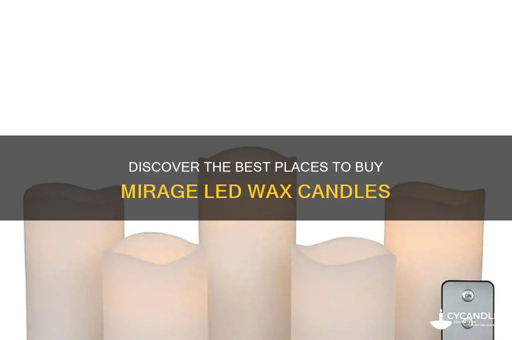 where to buy mirage led wax candles
