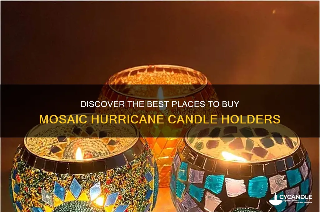 where to buy mosaic hurricane candle holders