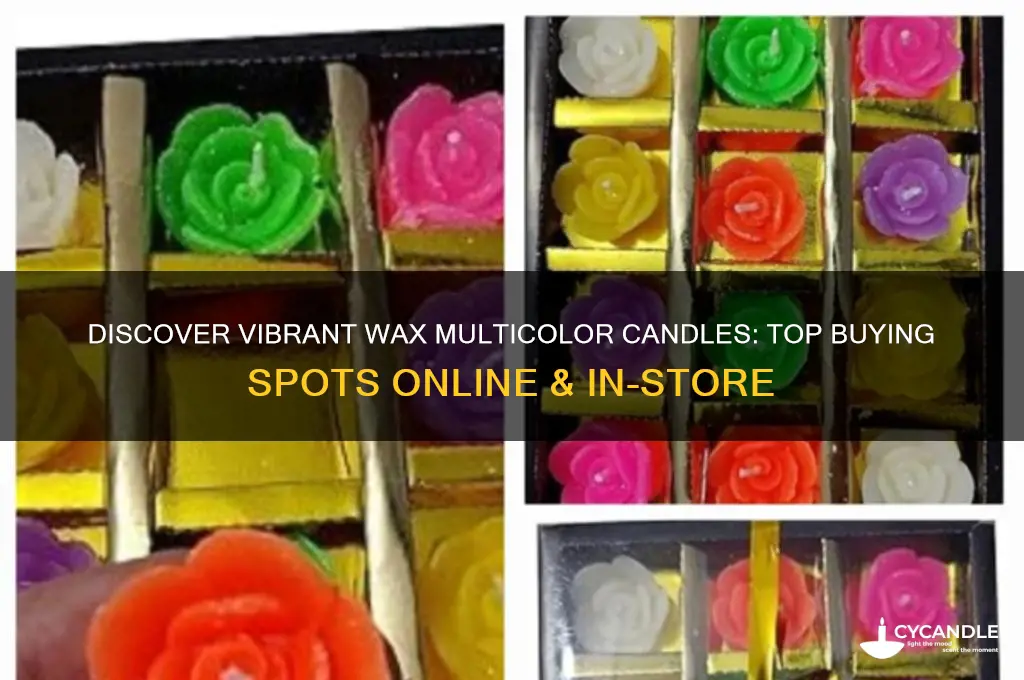 where to buy multicolor candles made of wax