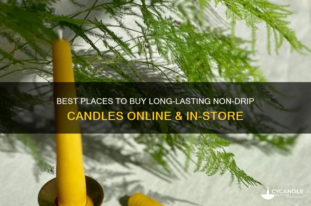 where to buy non drip candles