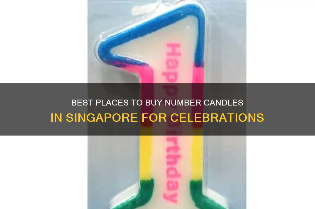 where to buy number candles in singapore