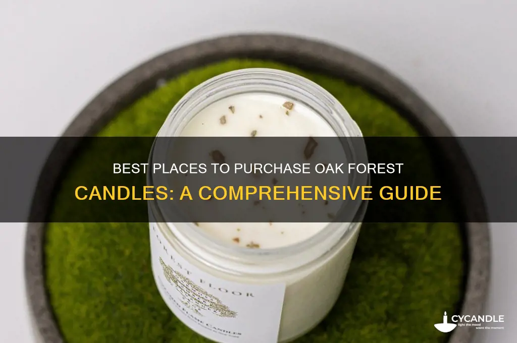 where to buy oak forest candles