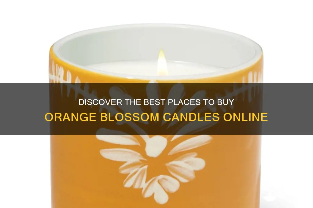 where to buy orange blossom candles