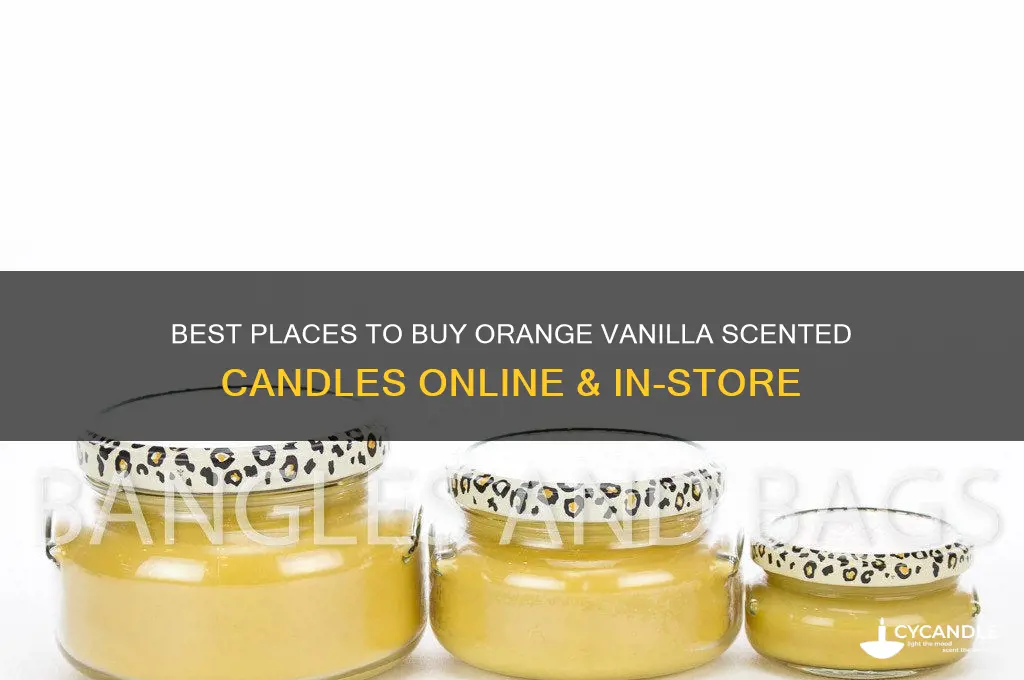 where to buy orange vanilla candle