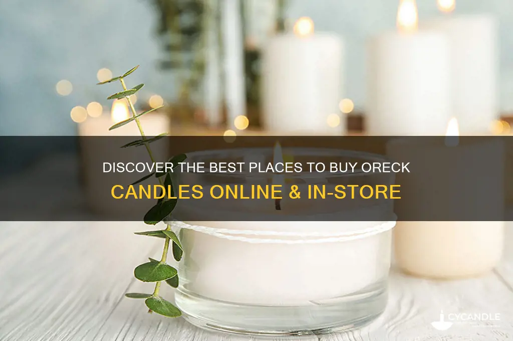 where to buy oreck candles