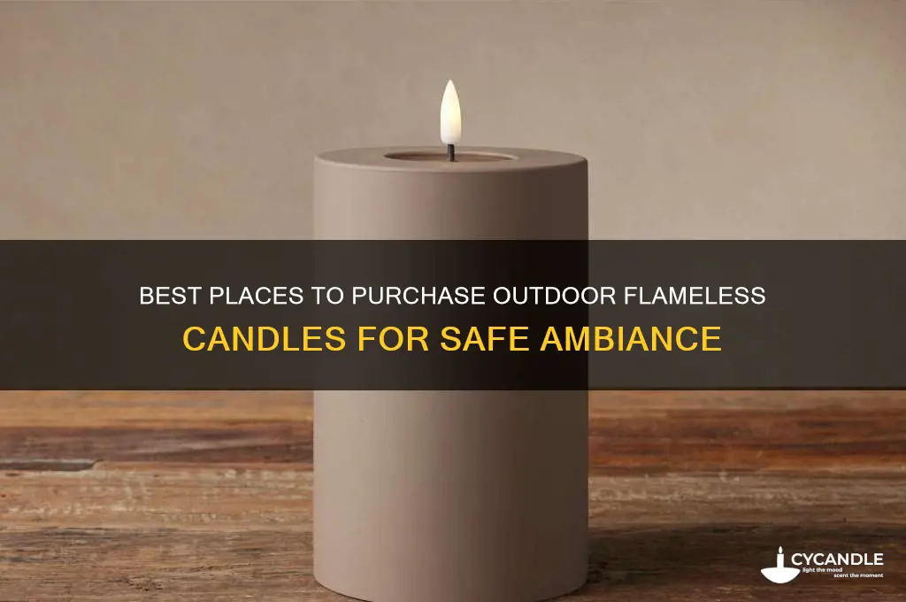 where to buy outdoor flameless candles