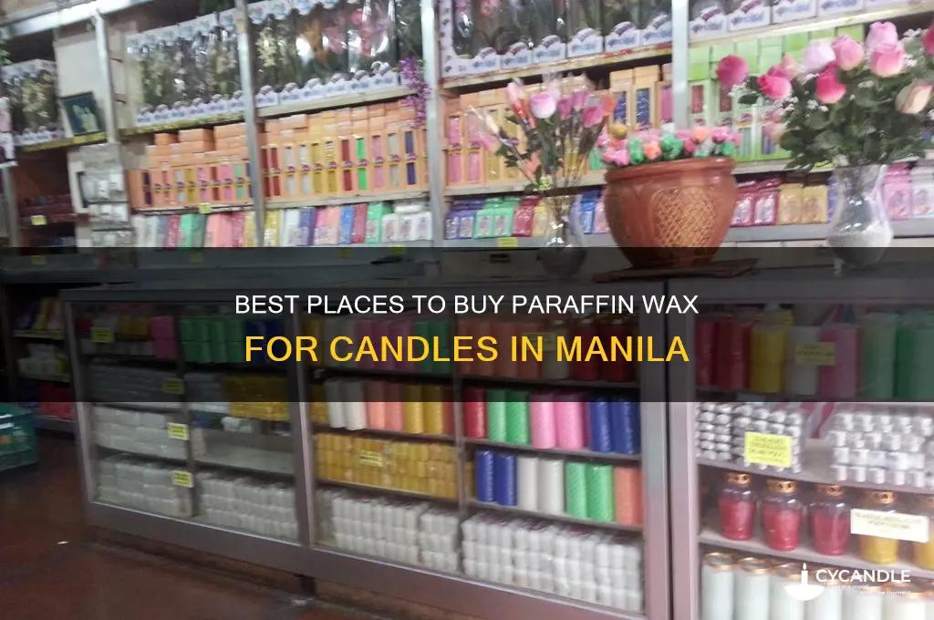 where to buy paraffin wax for candles manila