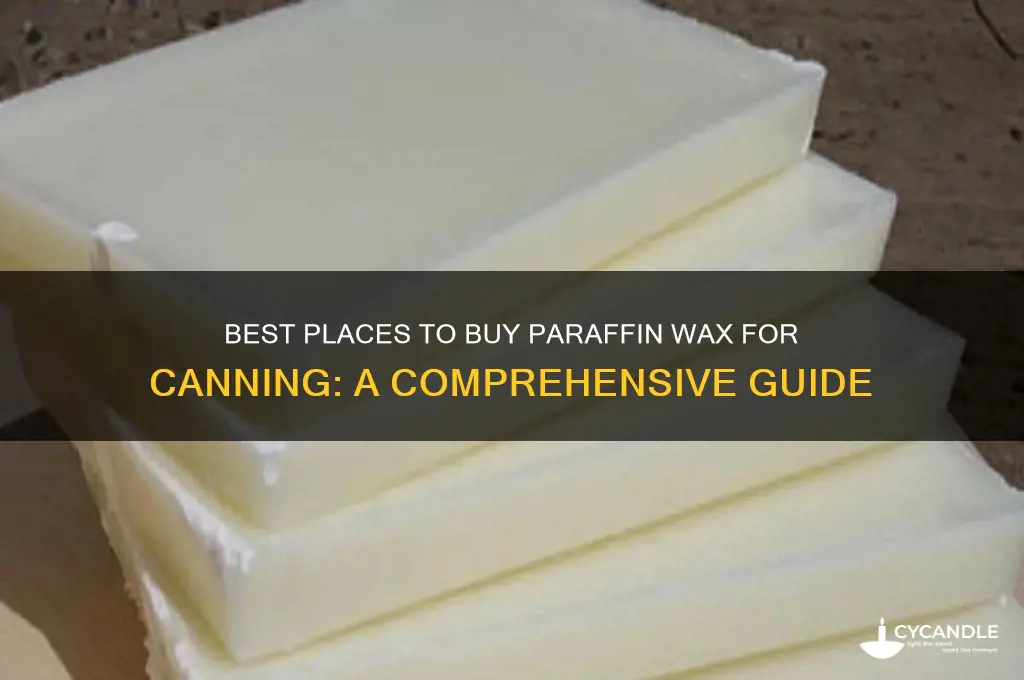 where to buy paraffin wax for canning