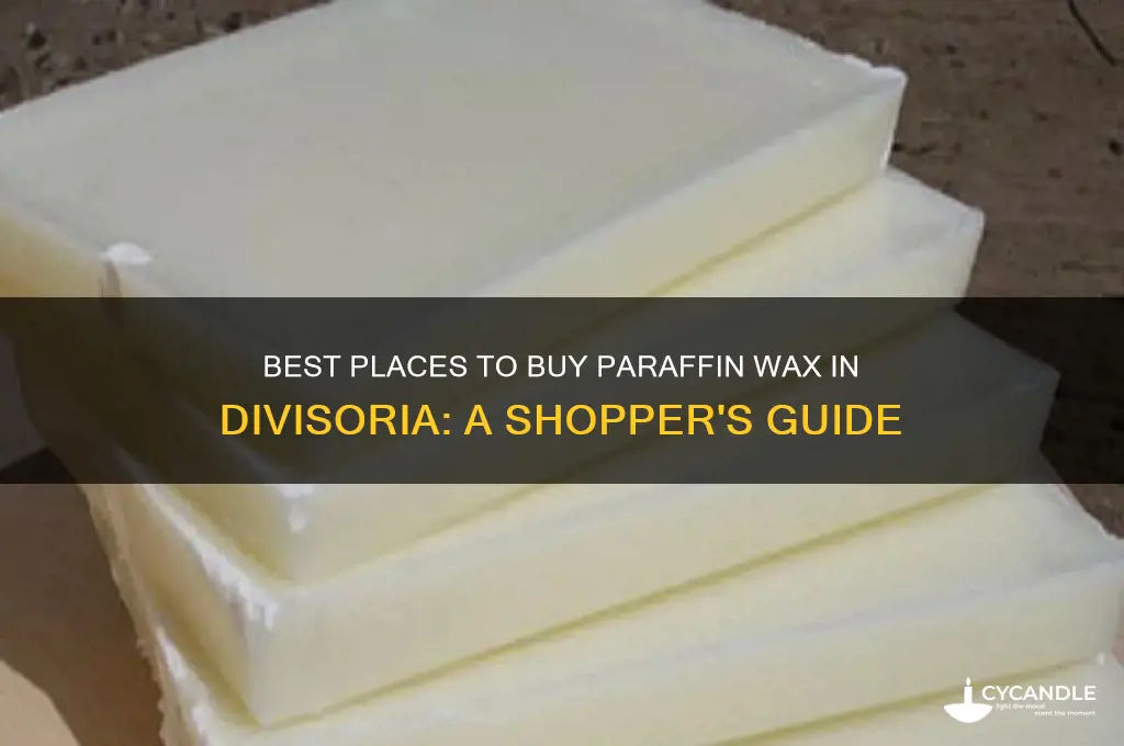 where to buy paraffin wax in divisoria