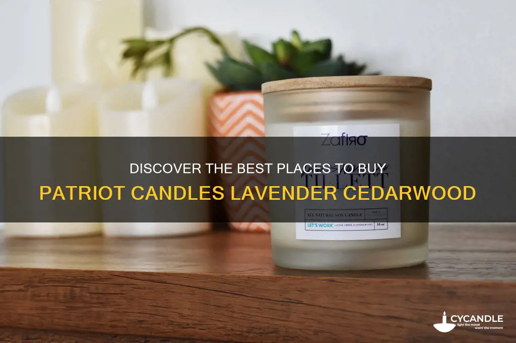 where to buy patriot candles lavender cedarwood