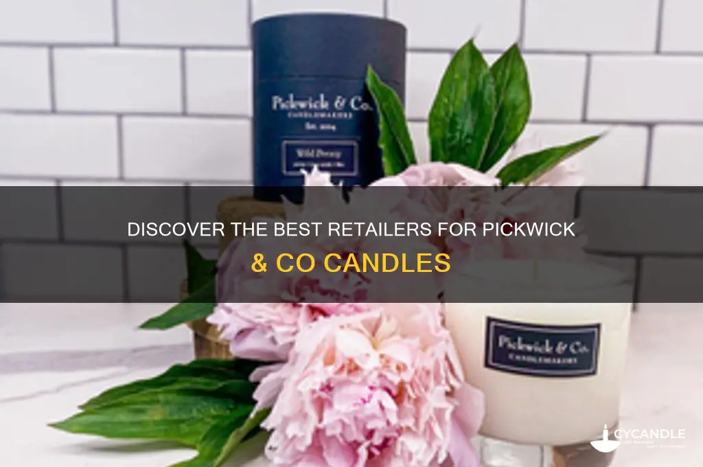 where to buy pickwick and co candles
