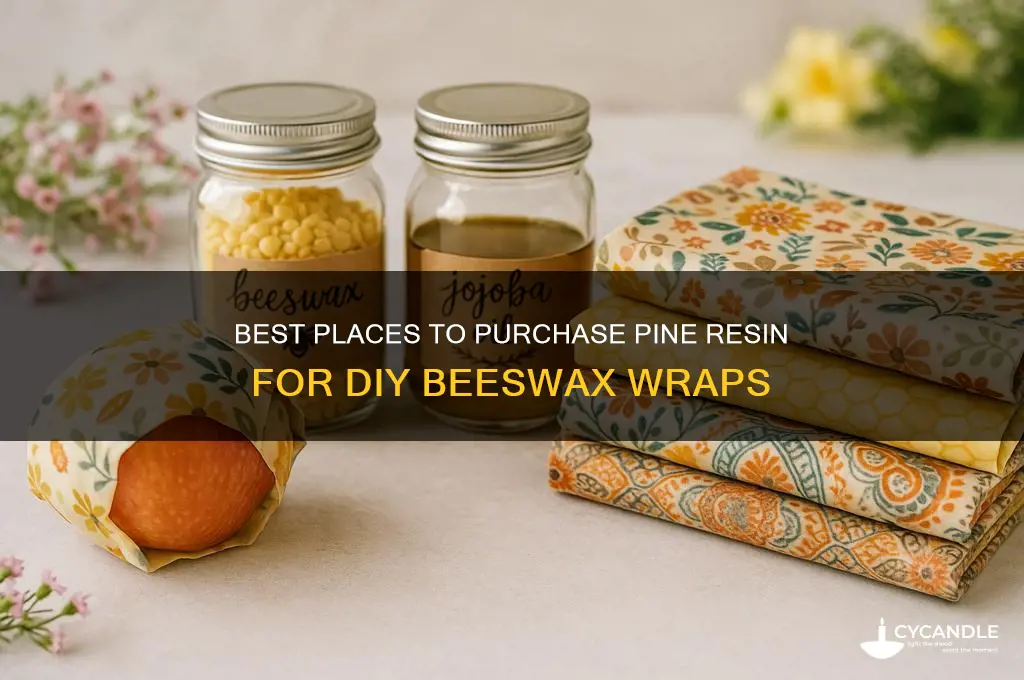 where to buy pine resin for beeswax wraps