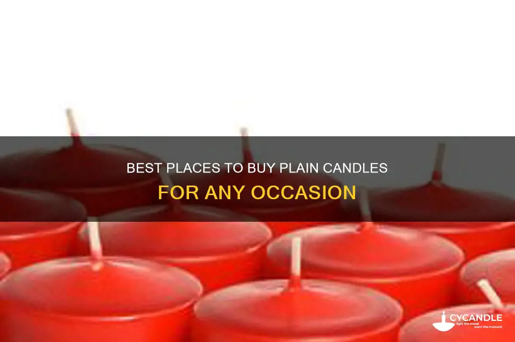 where to buy plain candles