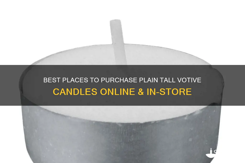 where to buy plain tall votive candles