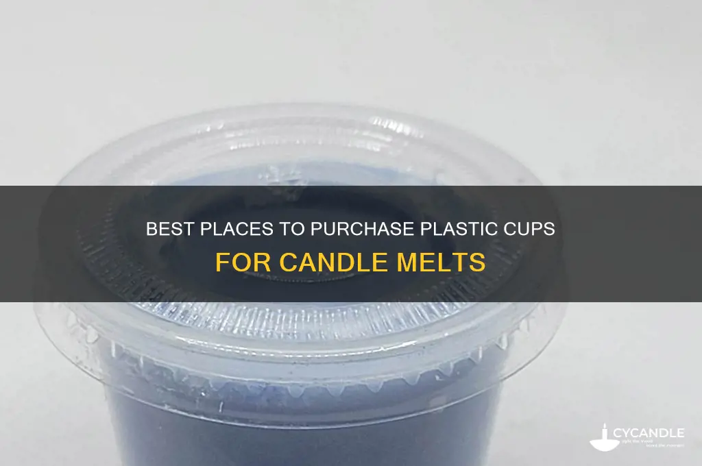 where to buy plastic cups for candle melts